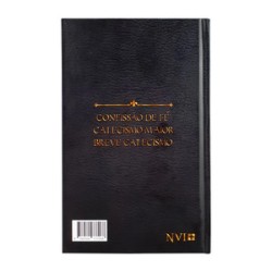 Bíblia de Estudo - Símbolos de Fé Westminster | NVI | Capa Dura Preta